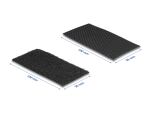 DeLOCK Klettpad selbstklebend mit Klett-Kabelbinder Set 10 Stück schwarz