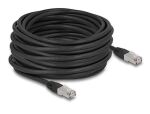 DELOCK RJ45 NWK Cat.6A S/FTP PE Outdoor 15 m schwarz