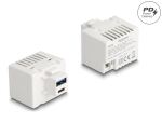 DELOCK Keystone Modul mit USB Typ-A und USB Type-C PD 20 W