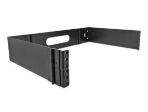 DELOCK 19" Wandhalterung 2 HE faltbar schwarz
