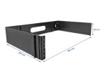 DELOCK 19" Wandhalterung 2 HE faltbar schwarz