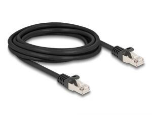 DELOCK Kabel RJ50 Stecker zu RJ50 Stecker SFTP 3 m schwarz
