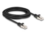 DELOCK Kabel RJ50 Stecker zu RJ50 Stecker S/FTP 3 m schwarz