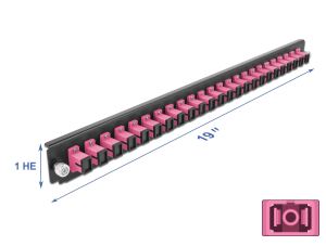DELOCK 19 LWL Spleißbox 24 Port SC Simplex violett