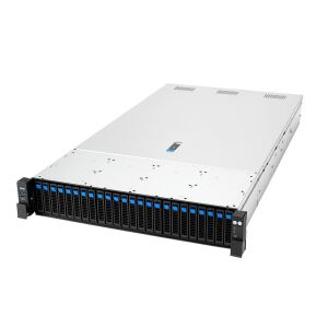 ASUS RS720A-E13-RS24G Socket SP5 Rack (2U) Schwarz, Silber
