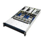 ASUS RS720A-E13-RS24G Socket SP5 Rack (2U) Schwarz, Silber