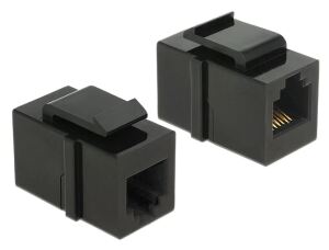 DELOCK Keystone RJ12 Cat3 Buchse schwarz