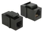 DELOCK Keystone RJ12 Cat3 Buchse schwarz
