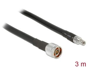 DELOCK HF Kabel RP-SMA -> N St/St 3.00m low loss