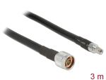 DELOCK HF Kabel RP-SMA -> N St/St 3.00m low loss