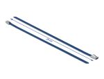 DELOCK Edelstahlkabelbinder L 200 x B 4,6 mm blau 10...