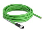 DELOCK NWk M12 4 Pin D-kodiert zu offenen Kabelenden TPU 5 m