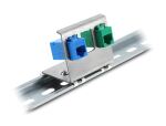 DELOCK Keystone Metall Halterung 3 Port für Hutschiene
