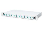 Digitus LWL Spleißbox, 1HE, bestückt, 12x LC DX, OM3