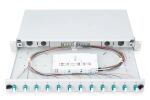 Digitus LWL Spleißbox, 1HE, bestückt, 12x LC DX, OM3