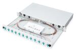 Digitus LWL Spleißbox, 1HE, bestückt, 12x LC DX, OM3