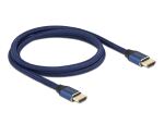 DELOCK Ultra High Speed HDMI Kabel 48 Gbps 8K 60 Hz blau 1m