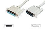 Digitus Datentransfer Verlängerungskabel, D-Sub25/St...
