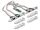 DeLOCK M.2 Karte zu 4 x Seriell RS-232 DB9 mit Standard und Low Profile Slotblenden