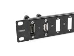 DELOCK 19" Panel für Adapter mit Schraubanschluss 16 Port