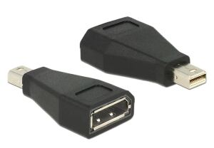 DeLOCK 65238 Kabeladapter mini Displayport 1.2 Displayport Schwarz