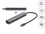 DeLOCK USB 40 Gbps USB Type-C Dockingstation 8K - HDMI / USB 10 Gbps / 2,5 Gigabit LAN / PD 3.0 100 W