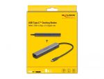 DeLOCK USB 40 Gbps USB Type-C Dockingstation 8K - HDMI / USB 10 Gbps / 2,5 Gigabit LAN / PD 3.0 100 W