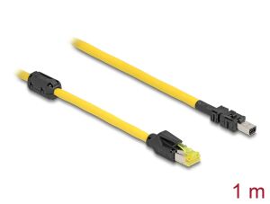 DELOCK Kabel RJ45 Stecker Cat.6 zu Mini I/O8 Pin D-Form Typ2