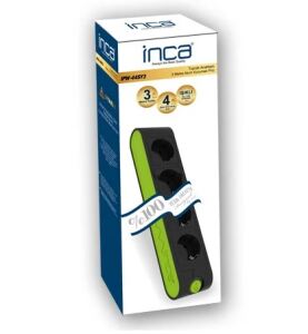 Inca IPW-44YS3 Schwarz, Grün 4 AC-Ausgänge 250 V 3 m