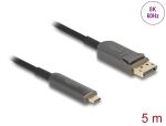 DELOCK Aktives Optisches Kabel USB-C -> DisplayPort 5.00m