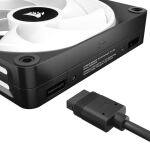 Corsair CUE LINK QX120 RGB Computergehäuse Ventilator 12 cm Schwarz, Weiß 1 Stück(e)