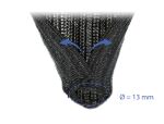 DELOCK Geflechtschlauch selbstschließend 10m x 13mm schwarz