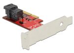 DELOCK PCI Expr Card 4x + 1x SFF-8643 int.+LowProfile