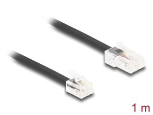 DELOCK Telefonkabel RJ45 Stecker zu RJ11 Stecker schw. 1m