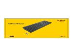 DeLOCK USB Tastatur 2,4 GHz kabellos schwarz - Lautlos