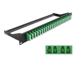 DELOCK 19" LWL Patchpanel 24 Port LC Quad grün