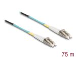 DELOCK LWL Kabel LC Duplex zu LC Duplex Multimode OM3 75 m