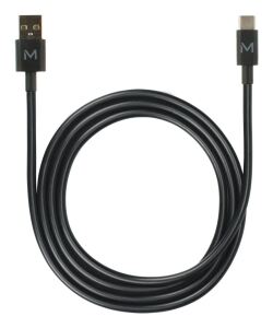 Mobilis 020013 USB Kabel 1 m USB A USB C 0,48 Gbit/s 10 W Schwarz