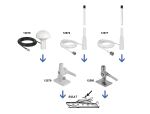 DELOCK WLAN 802.11 Marine Antenne N Buchse 10 dBi 110,5 cm