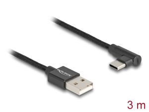 DELOCK USB 2.0 Kabel Typ-A Stecker zu USB Type-C St 3m