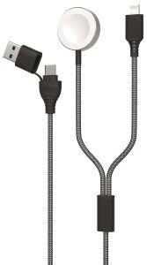 2GO 797385 USB Kabel 1,8 m USB A/USB C MagSafe 1 Grau