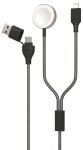 2GO 797385 USB Kabel 1,8 m USB A/USB C MagSafe 1 Grau