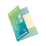 Herlitz 50033447 Selbstklebendes Etikett 160 Blätter Blau, Grün, Gelb