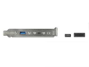 DeLOCK Slotblech mit 1 x USB Type-C™ und 1 x USB Typ-A Port