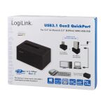 LogiLink QP0027 Speicherlaufwerk-Docking-Station USB 3.2...