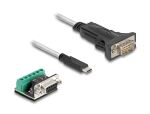 DELOCK Adapter USB-C/RS-422/485 St+ 6P Terminalblock 5V 1m
