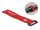 DeLOCK Klett-Kabelbinder mit Schlaufe und Befestigungsöse L 280 x B 38 mm rot 3 Stück