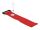 DeLOCK Klett-Kabelbinder mit Schlaufe und Befestigungsöse L 280 x B 38 mm rot 3 Stück