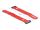 DeLOCK Klett-Kabelbinder mit Schlaufe und Befestigungsöse L 280 x B 38 mm rot 3 Stück