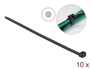 DeLOCK Kabelbinder UV-beständig L 610 x B 9,0 mm schwarz 10 Stück